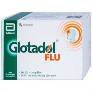 Thuốc Glotadol Flu Glomed hỗ trợ hạ sốt và long đàm
