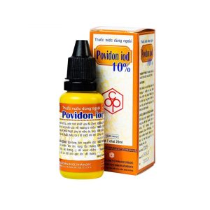 Thuốc nước dùng ngoài Povidon Iod 10% sát khuẩn vết thương ô nhiễm và da (20ml)