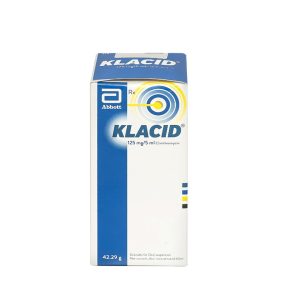 Cốm pha hỗn dịch uống Klacid 125mg/5ml điều trị nhiễm khuẩn đường hô hấp (60ml)