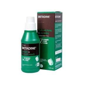 Thuốc súc họng, súc miệng Betadine Gargle and Mouthwash điều trị viêm và nhiễm khuẩn miệng, họng (125ml)
