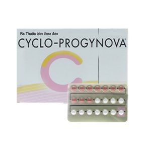 Thuốc Cyclo-Progynova điều trị hội chứng thiếu estrogen (1 vỉ x 21 viên)