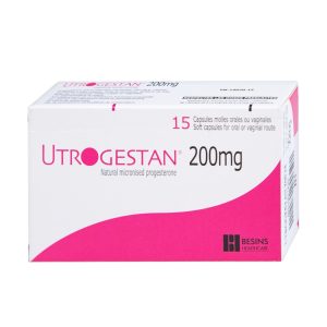 Thuốc Utrogestan 200mg bổ sung nội tiết tố trong bệnh lý sản phụ khoa (15 viên)