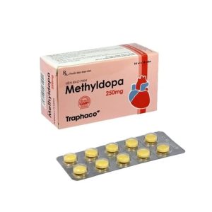 Viên nén Methyldopa 250mg Traphaco điều trị tăng huyết áp (10 vỉ x 10 viên)