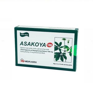 Thuốc Asakoya 100mg Mediplantex giảm đau, làm dịu thần kinh ( Hộp 3 vỉ x 10 viên)