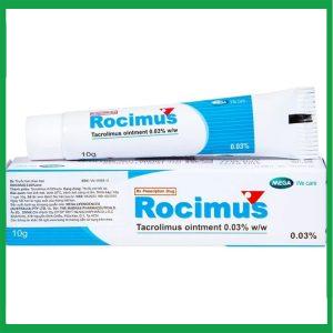 Thuốc mỡ bôi da Rocimus 0.03% điều trị viêm da cơ địa (10g)