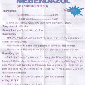 Nhà Thuốc Tiến Thành - 00022092 mebendazol 500mg nam ha 1v giun nui 1627380560 ad030dacd4
