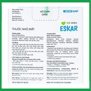 Nhà Thuốc Tiến Thành - Thuốc nhỏ mắt Eskar DK Pharma điều trị mỏi mắt, ngứa mắt 3 Nhà Thuốc Tiến Thành - 00022332 eskar dk 15ml thuoc nho 3