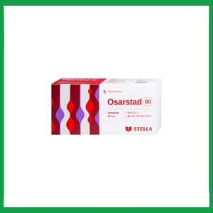 Viên nén Osarstad 80 điều trị tăng huyết áp (3 vỉ x 10 viên)