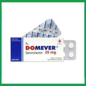 Thuốc Domever 25mg Domesco điều trị suy tim sung huyết (2 vỉ x 10 viên)