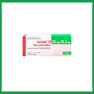 Viên nén Lorista H 50mg/12.5mg điều trị huyết áp cao (2 vỉ x 14 viên)