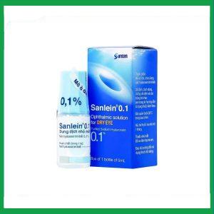 Thuốc nhỏ mắt Sanlein 0.1% hỗ trợ điều trị rối loạn biểu mô kết giác mạc (5ml)