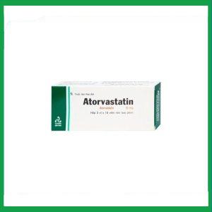Thuốc Atorvastatin 10mg điều trị tăng cholesterol toàn phần, LDL-cholesterol (3 vỉ x 10 viên)