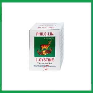 Viên nang mềm L-Cystine 500mg Phils Lin hỗ trợ điều trị viêm da do thuốc, sạm da, tàn nhang (12 vỉ x 5 viên)
