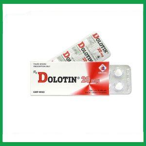 Thuốc Dolotin 20mg hỗ trợ dự phòng tiên phát bệnh mạch vành (1 vỉ x 10 viên)