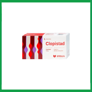 Thuốc Clopistad 75mg phòng ngừa các biến cố do huyết khối động mạch (3 vỉ x 10 viên)