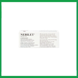 Nhà Thuốc Tiến Thành - Viên nén Nebilet 5mg điều trị tăng huyết áp và suy tim mạn tính (1 vỉ x 14 viên) 2 Nhà Thuốc Tiến Thành - 3 1 2