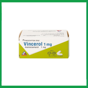 Nhà Thuốc Tiến Thành - Thuốc Vincerol 1mg dùng trong bệnh tim gây tắc mạch, nhồi máu cơ tim (10 vỉ x 10 viên) 2 Nhà Thuốc Tiến Thành - 3 16