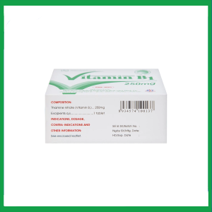 Nhà Thuốc Tiến Thành - Thuốc Vitamin B1 250mg Mekophar điều trị tình trạng thiếu Vitamin B (10 vỉ x 10 viên) 2 Nhà Thuốc Tiến Thành - 3 32