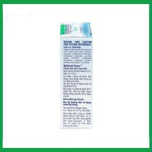 Nhà Thuốc Tiến Thành - Thuốc nhỏ mắt Refresh-tears giảm khô mắt, mắt đỏ (15ml) 3 Nhà Thuốc Tiến Thành - 3 4