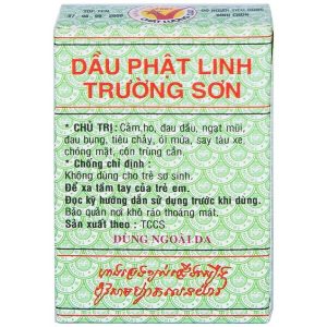 Nhà Thuốc Tiến Thành - Dầu Phật Linh Trường Sơn điều trị cảm, ho, đau đầu, ngạt mũi, đau bụng (5ml) 2 Nhà Thuốc Tiến Thành - 400002257 dau phat linh truong so