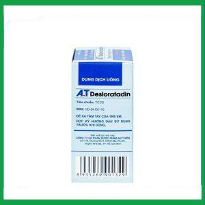 Nhà Thuốc Tiến Thành - Dung dịch uống A.T Desloratadin giảm triệu chứng viêm mũi dị ứng, mày đay (30ml) 2 Nhà Thuốc Tiến Thành - A.T Desloratadin 3 1