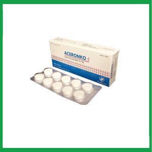 Nhà Thuốc Tiến Thành - Thuốc Aceronko 4 Pharbaco (Hộp 3 Vỉ x 10 Viên) 1 Nhà Thuốc Tiến Thành - ACERONKO 4.1