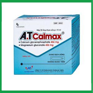 Dung dịch uống A.T Calmax 456mg/426mg An Thiên điều trị suy nhược chức năng chuyển hóa (30 ống x 10ml)