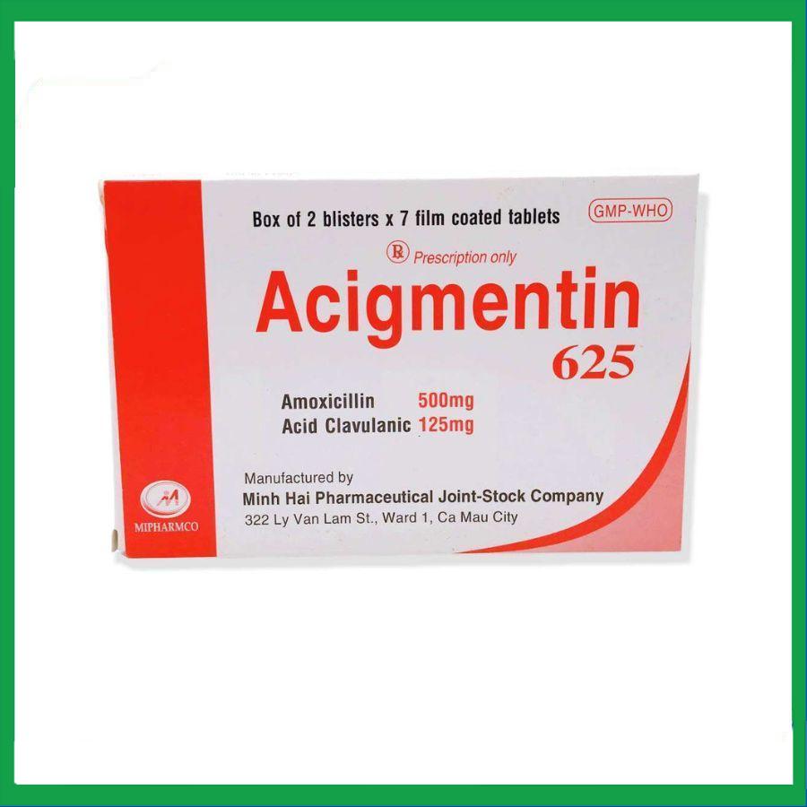 Acigmentin-625mg.jpg Nhà Thuốc Tiến Thành - Acigmentin 625mg