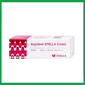 Nhà Thuốc Tiến Thành - Kem bôi da Acyclovir Stella Cream điều trị nhiễm virus Herpes simplex (5g) 1 Nhà Thuốc Tiến Thành - Acyclovir Stella Cream 2