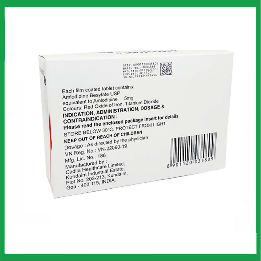 Amlodac-5mg2.jpg Nhà Thuốc Tiến Thành - Amlodac 5mg2