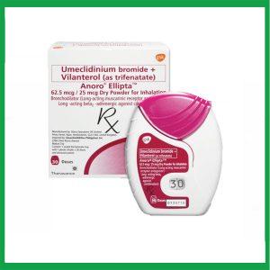 Nhà Thuốc Tiến Thành - Thuốc Anoro Ellipta 62.5/25mcg GSK điều trị duy trì giãn phế quản (30 liều) 1 Nhà Thuốc Tiến Thành - Anoro Ellipta1