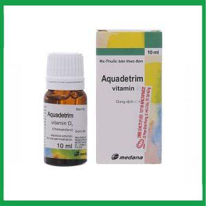 Dung dịch uống Aquadetrim Vitamin D3 Medana phòng ngừa còi xương, loãng xương (10ml)