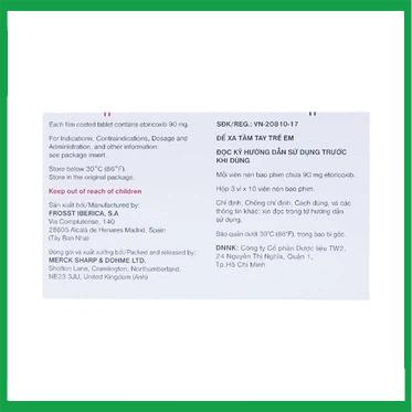 Arcoxia-90mg-MSD2.jpg Nhà Thuốc Tiến Thành - Arcoxia 90mg MSD2