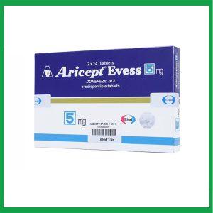 Thuốc Aricept Evess 5mg Eisai điều trị triệu chứng bệnh azheimer (2 vỉ x 14 viên)