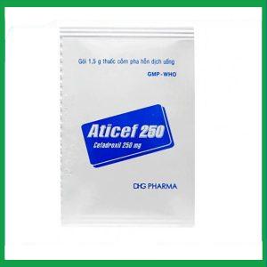 Nhà Thuốc Tiến Thành - Cốm pha hỗn dịch Aticef 250mg trị nhiễm khuẩn, nhiễm trùng (24 gói x 1,5 g) 1 Nhà Thuốc Tiến Thành - Aticef 2 1