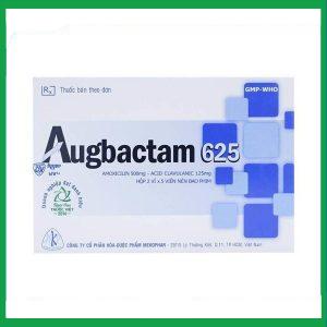 Thuốc Augbactam 625 Mekophar điều trị nhiễm khuẩn (2 vỉ x 5 viên)
