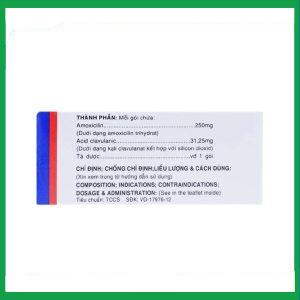 Nhà Thuốc Tiến Thành - Thuốc Augxicine 250mg/31.25mg Vidipha điều trị viêm amidan, viêm xoang (10 gói x 0.8g) 3 Nhà Thuốc Tiến Thành - Augxicine 4