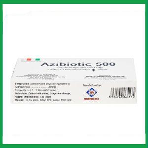 Nhà Thuốc Tiến Thành - Thuốc Azibiotic 500 điều trị nhiễm khuẩn (2 vỉ x 3 viên) 1 Nhà Thuốc Tiến Thành - Azibiotic 2