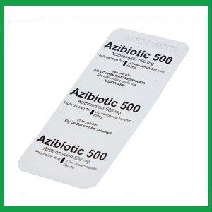 Nhà Thuốc Tiến Thành - Thuốc Azibiotic 500 điều trị nhiễm khuẩn (2 vỉ x 3 viên) 2 Nhà Thuốc Tiến Thành - Azibiotic 3