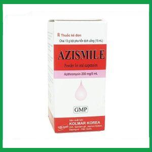 Siro khô pha hỗn dịch uống Azismile 5.01g điều trị nhiễm khuẩn (15ml)