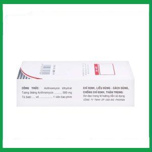 Nhà Thuốc Tiến Thành - Thuốc Azitnic 500 điều trị nhiễm khuẩn (6 viên) 1 Nhà Thuốc Tiến Thành - Azitnic 2