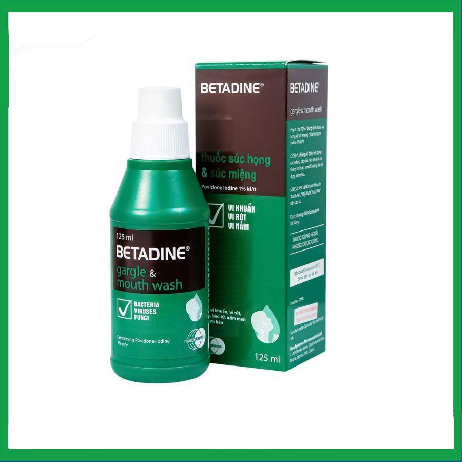 Betadine-Gargle-and-Mouthwash-125ml.jpg Nhà Thuốc Tiến Thành - Betadine Gargle and Mouthwash 125ml