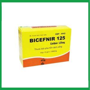 Thuốc Bicefnir 125 Vidipha điều trị nhiễm khuẩn ở mức độ nhẹ và vừa ( Hộp 10 gói)