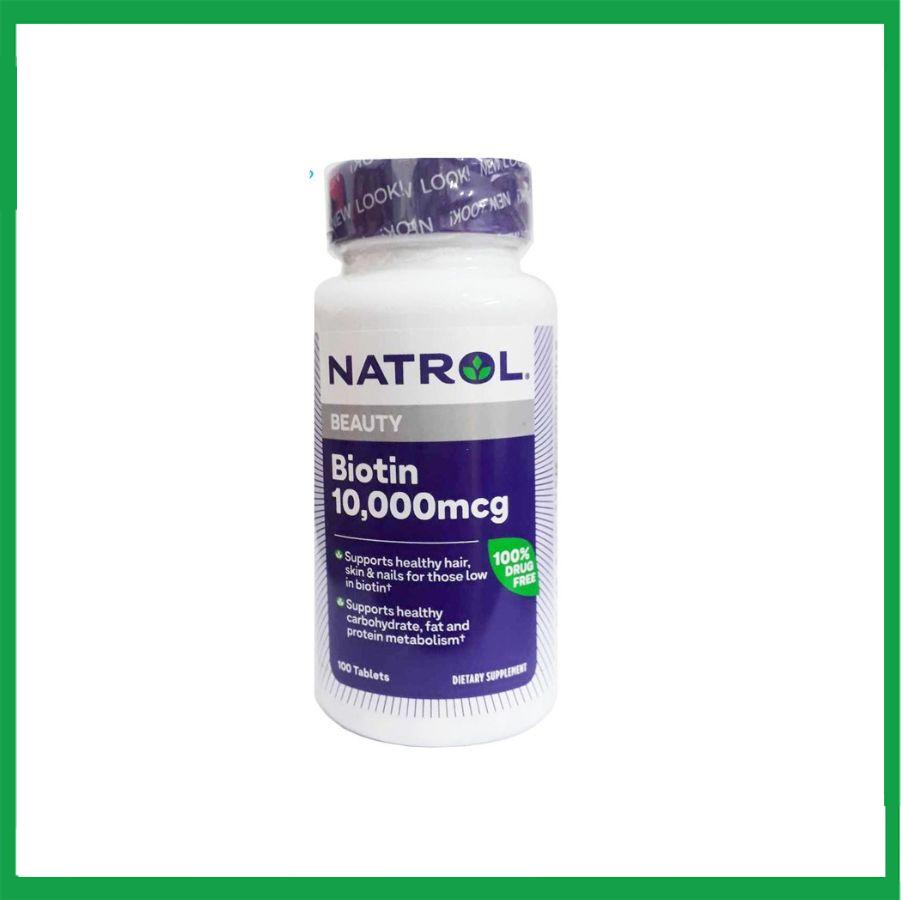Biotin-10000mcg-Natrol.jpg Nhà Thuốc Tiến Thành - Biotin 10000mcg Natrol