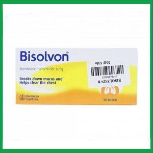 Thuốc Bisolvon 8mg Boehringer làm loãng đờm, tiêu chất nhầy