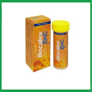 Bocalex ZinC DHG bổ sung vitamin C, hỗ trợ tăng cường sức đề kháng cho cơ thể (Hộp 1 tuýp x 10 viên)