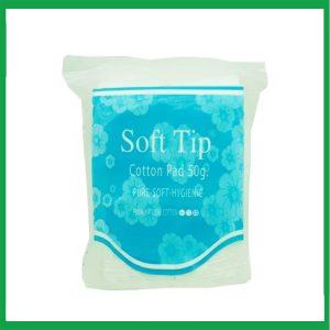 Bông tẩy trang Thái Lan Soft Tip có viền ( Gói 50g)