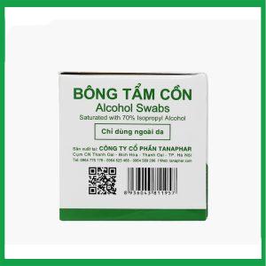 Nhà Thuốc Tiến Thành - Bông tẩm cồn Alcohol Swabs Tanaphar làm sạch và khử trùng da trước khi tiêm (100 miếng) 2 Nhà Thuốc Tiến Thành - Bong tam con Tanaphar 3
