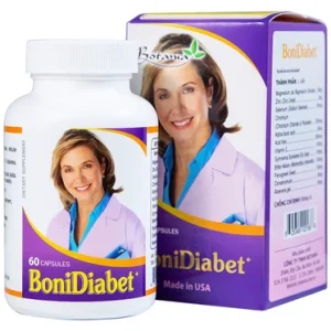 Viên uống BoniDiabet Botania hỗ trợ điều trị bệnh tiểu đường, làm giảm glucose máu (60 viên)