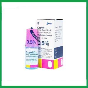 Thuốc nhỏ mắt Cravit 0.5% điều trị viêm bờ mi, viêm túi lệ, lẹo (5ml)